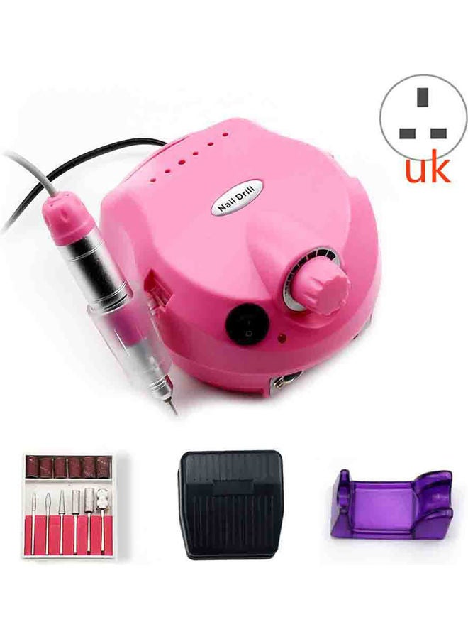 طقم مبرد أظافر كهربائي وردي\فضي\أسود - Image 2