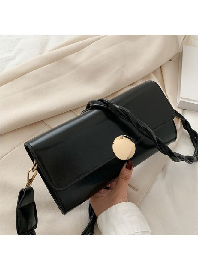 Leather Crossbody Bag Black  - Image 1