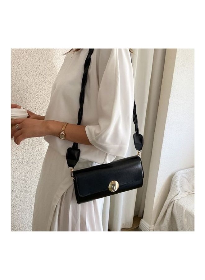 Leather Crossbody Bag Black  - Image 3
