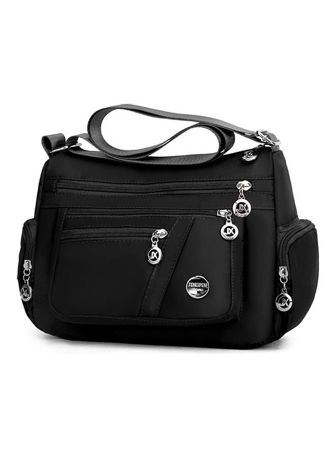 Women's Retro Solid Large Capacity Casual Bag Black  - Image 1