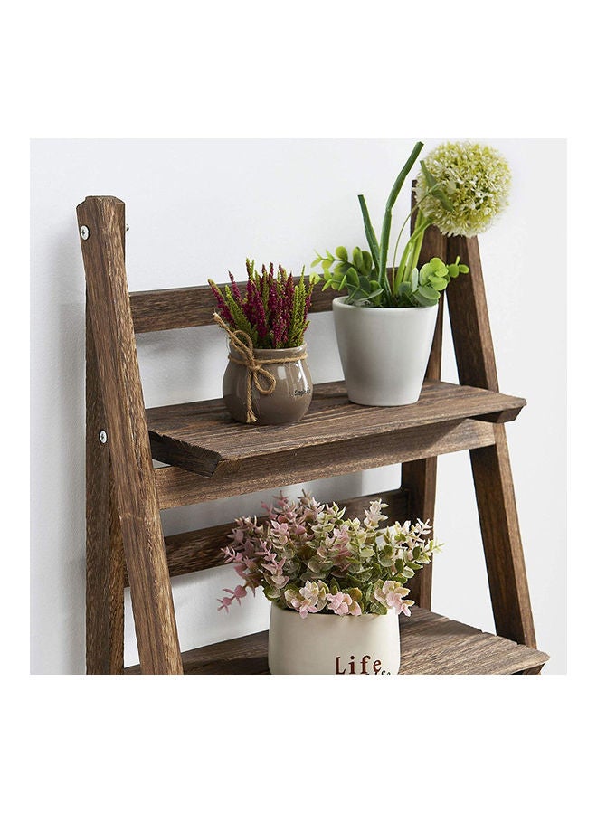 fashionhome - Multi-Layer Wooden Shelf Brown 42x112x32.5cm - Image 1