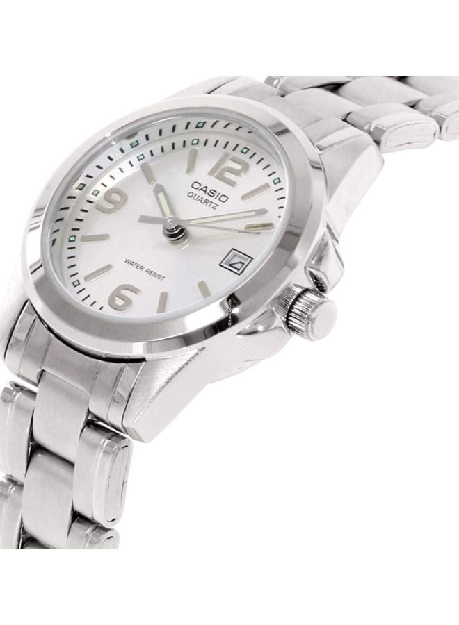 CASIO Women's Enticer Analog Watch LTP-1215A-7ADF - 28 mm - Silver - Image 5