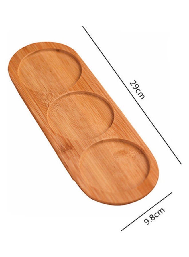 3-Piece Airtight Glass Food Storage Jar With Wooden Lid Clear/Brown 29x9.8ml  - Image 4