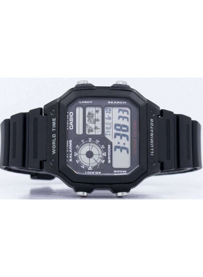 Youth Series Water Resistant Digital Watch AE-1200WH-1AV