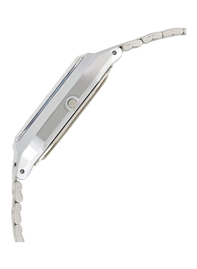 كاسيو ساعة يد رقمية وبعقارب مقاومة للماء طراز AQ-230A-7BMQYES - 39 ملم - فضي للرجال - Image 3