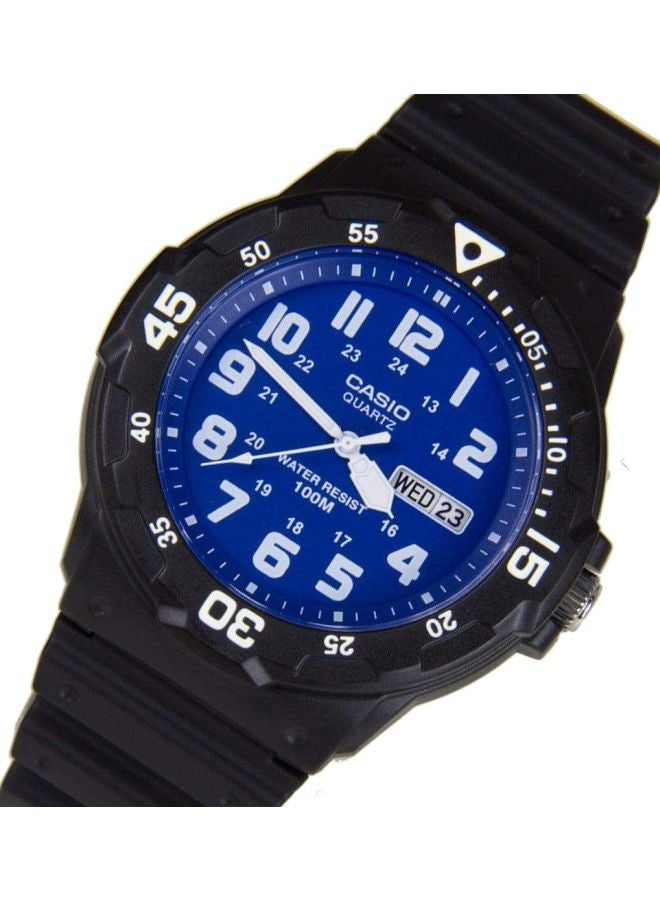 كاسيو ساعة يد بعقارب مقاومة للماء طراز MRW-200H-9BV - مقاس 48 مم - لون أسود للرجال - Image 4