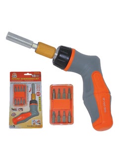 PRO-TECH 18-Piece Ratchet Screwdriver Set Orange/Clear/Silver  - Image 1