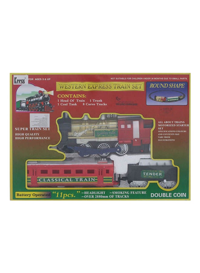 Western Express Train Set, 11 Pieces For Boys
