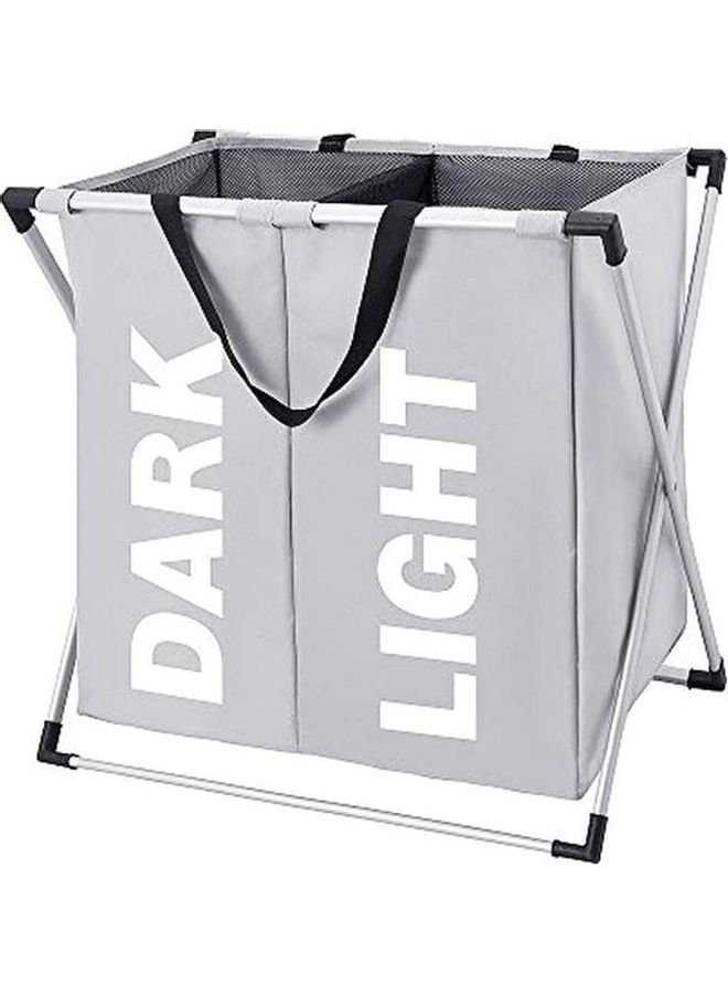 shAyzee Foldable Laundry Basket Grey 22.8x21.7x15inch - Image 1