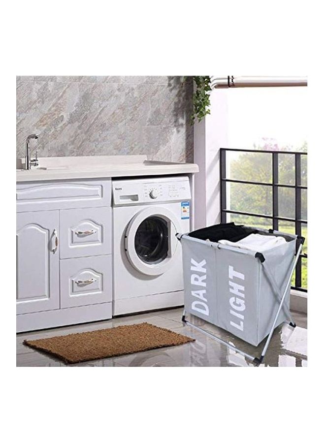 shAyzee Foldable Laundry Basket Grey 22.8x21.7x15inch - Image 2