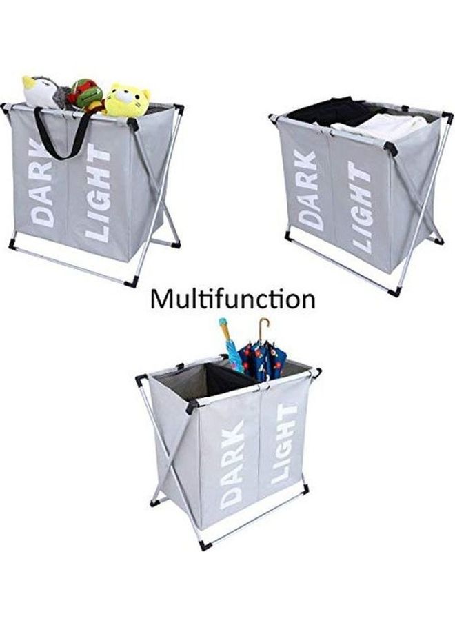 shAyzee Foldable Laundry Basket Grey 22.8x21.7x15inch - Image 5