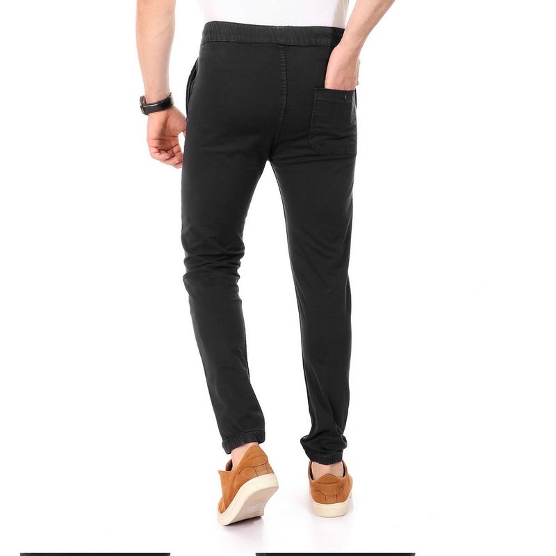 Side Zipped Pockets  Pants Black - v1619406058/N45896217V_3