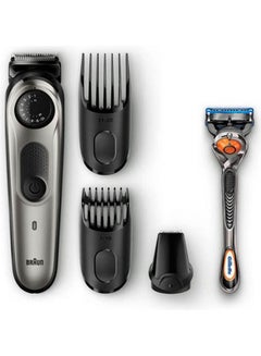 BRAUN BT5060 Beard Trimmer With Precision Dial Attachments And Gillette Fusion Proglide Razor Black  - Image 2