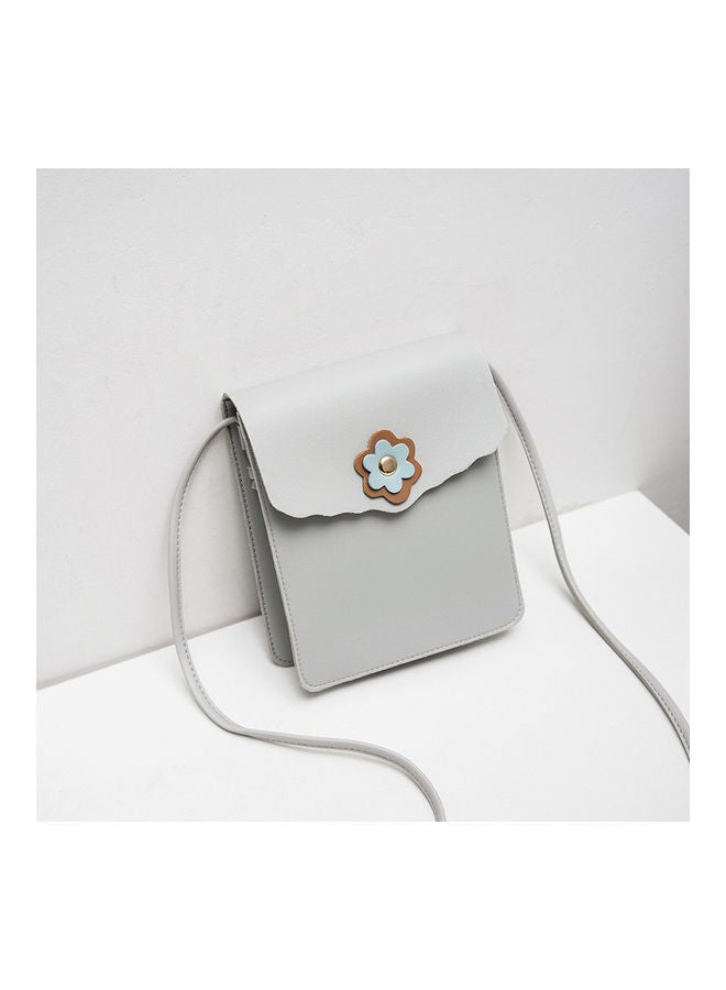 PU Crossbody Bag Grey 