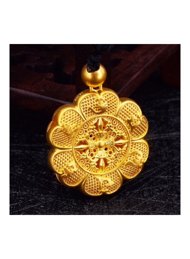 Ancient Law Six Character Flower Necklace - Image 2