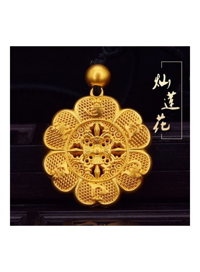 Ancient Law Six Character Flower Necklace - Image 1