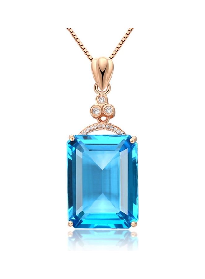 Swiss Topaz Diamond Necklace - Image 1
