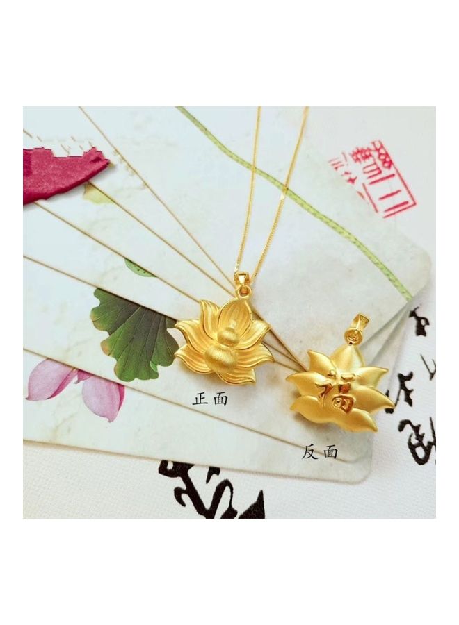 Laotian Lotus Pendant Necklace  - Image 2