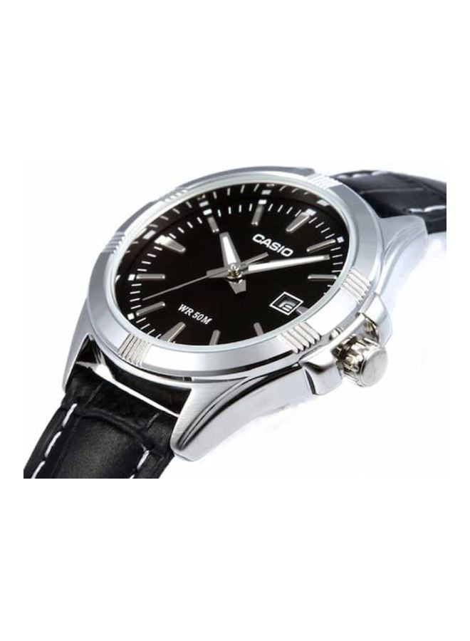 CASIO Water Resistant Leather Analog Watch Set MTP/LTP-1308L-1A - Image 5