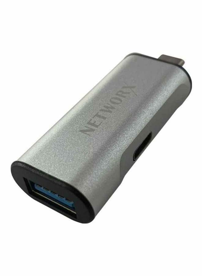 MARGOUN USB-C Data And Charging Adapter For Macbook And Macbook Pro silver - Image 2