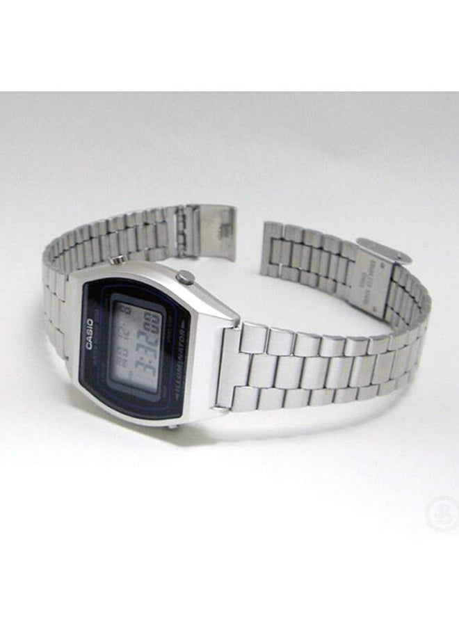 CASIO Men's Water Resistant Digital Watch B640WD-1AV - 35 mm - Silver - Image 5