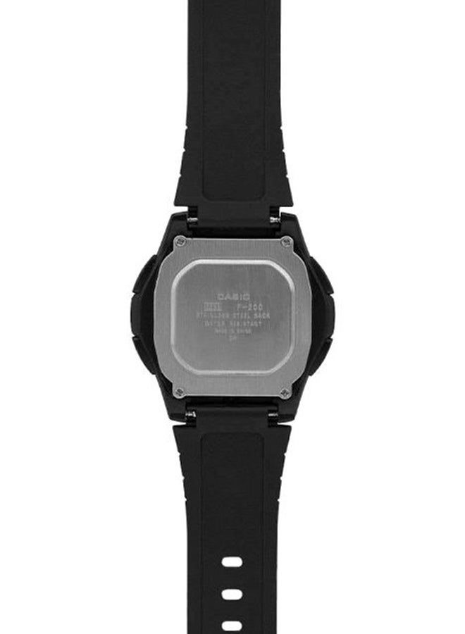 كاسيو ساعة يد رقمية للشباب طراز F-200W-1ADF - مقاس 44 مم - لون أسود للرجال - Image 5