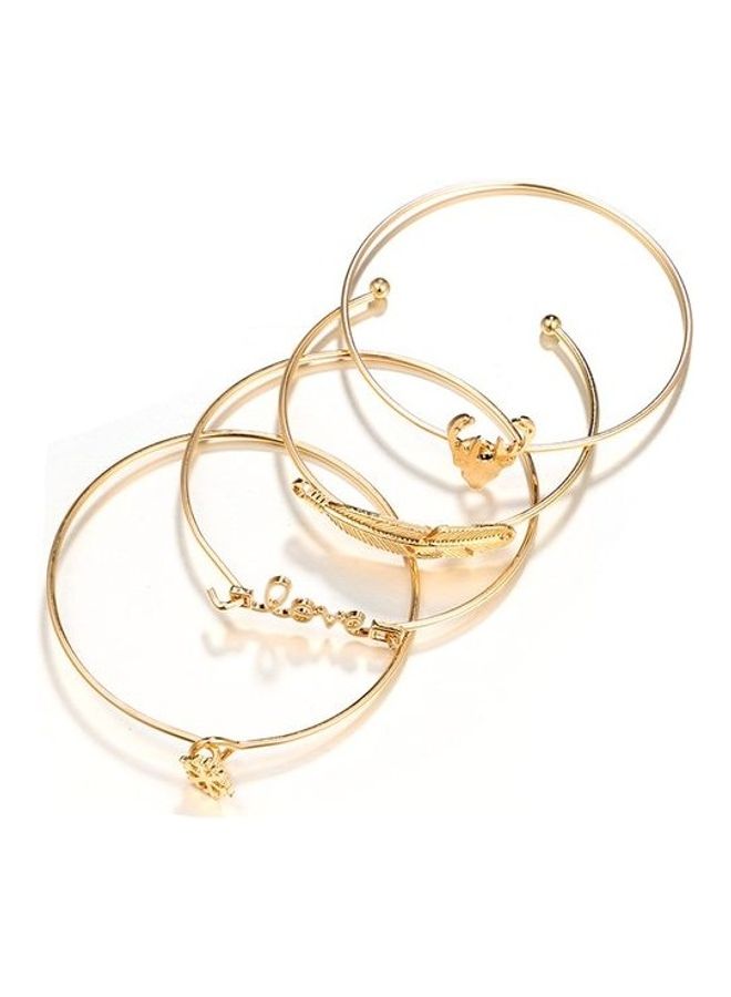 4-Piece Snowflake Deer Fashion Bracelets  - Image 3