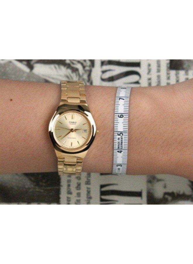 CASIO - Women's Enticer Analog Watch LTP-1170N-9ARDF - 30 mm - Gold - Image 1