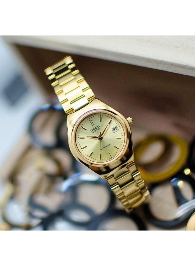 CASIO - Women's Enticer Analog Watch LTP-1170N-9ARDF - 30 mm - Gold - Image 1