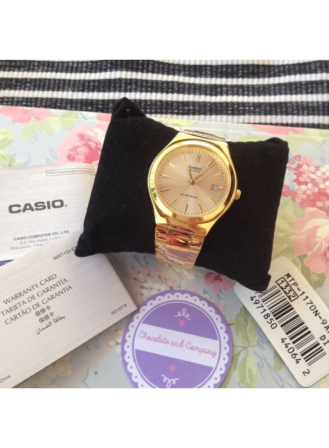CASIO - Women's Enticer Analog Watch LTP-1170N-9ARDF - 30 mm - Gold - Image 1