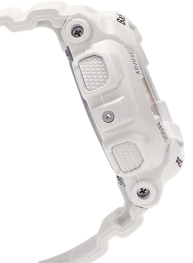 كاسيو ساعة يد بيبي-جي رقمية وبعقارب طراز BA110-7A1 - قياس 43 مم - لون أبيض للنساء - Image 4