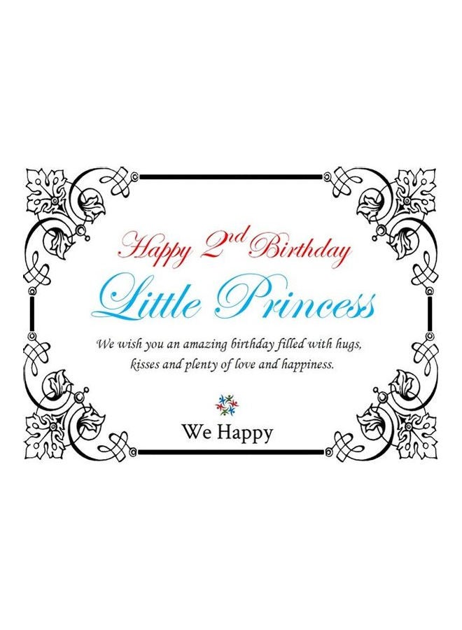 We Happy - 4-Piece Happy Second Birthday Princess Dress Set Multicolour - Image 1