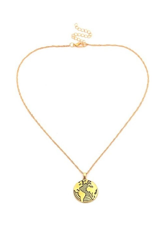 Women's Sweater Map Shaped All Match Necklace - Image 1
