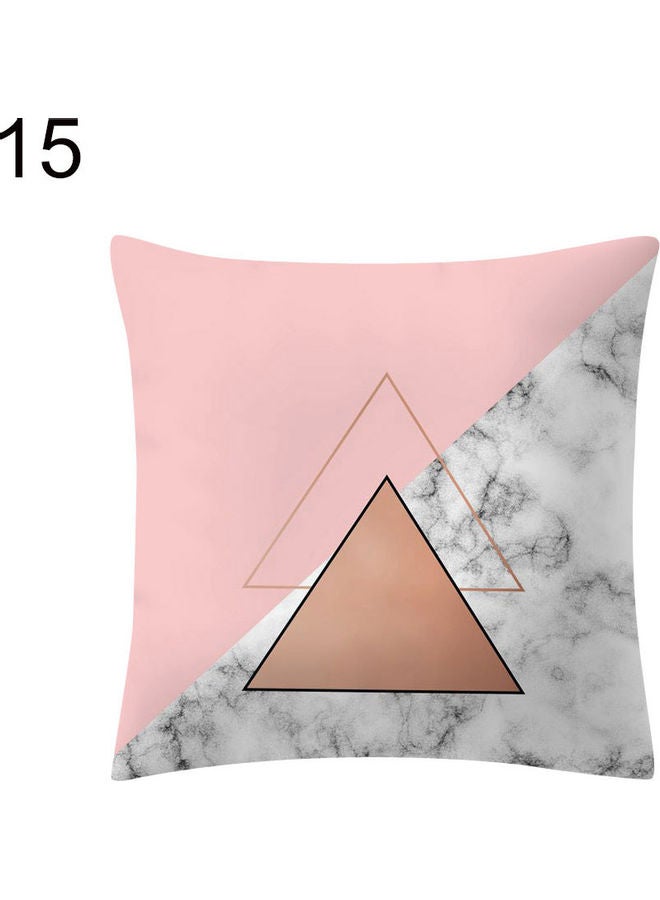 Triangles Printed Pillow Case combination Multicolour 14 x 11 x 2cm 
