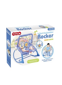 Factory Price Blue Infant To Toddler I-Baby Rocker/Bouncer - Bear Design  - Image 2