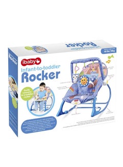 Factory Price Blue Infant To Toddler I-Baby Rocker/Bouncer - Bear Design  - Image 3