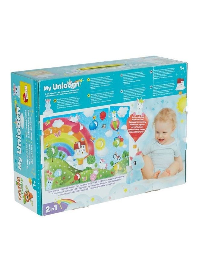 LISCIANI Carotina Baby 2 In 1 My Unicorn Plush Toy With Puzzle For Kids 38.6cm  - Image 2