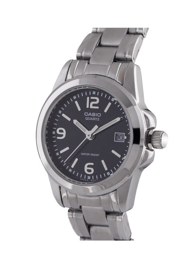 كاسيو ساعة يد بعقارب من سلسلة إنتايسر طراز LTP-1215A-1ADF - 28 مم - فضي للنساء - Image 5