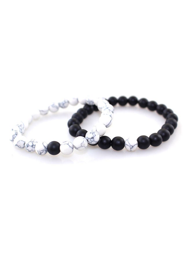 2-Piece Fashionable Beaded Bracelet  - Image 1