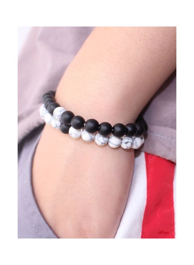 2-Piece Fashionable Beaded Bracelet  - Image 4