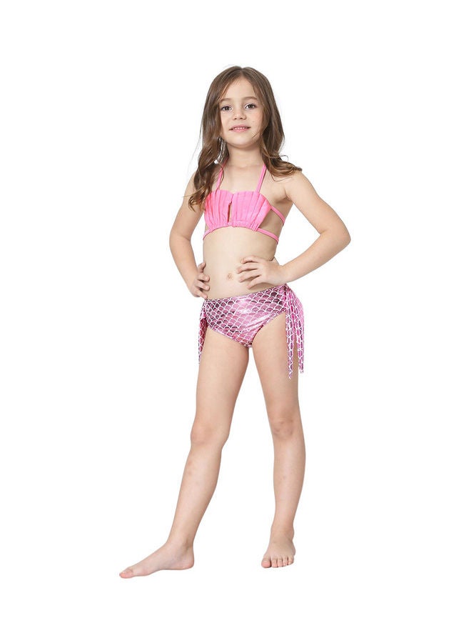 Generic 3-Piece Mermaid Swimming Suit Plus Fin Set 140cm  - Image 5