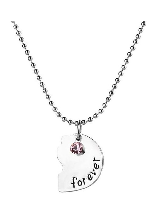 3-Piece Good Friend Peach Heart Stitching Fashion Necklace - Image 2