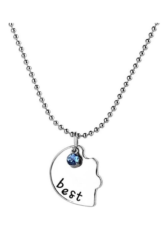 3-Piece Good Friend Peach Heart Stitching Fashion Necklace - Image 3