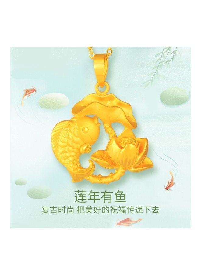 Creative Lotus Has A Fish Necklace  - Image 2