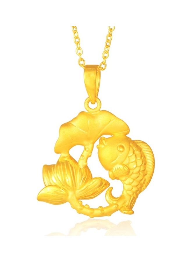 Creative Lotus Has A Fish Necklace  - Image 1