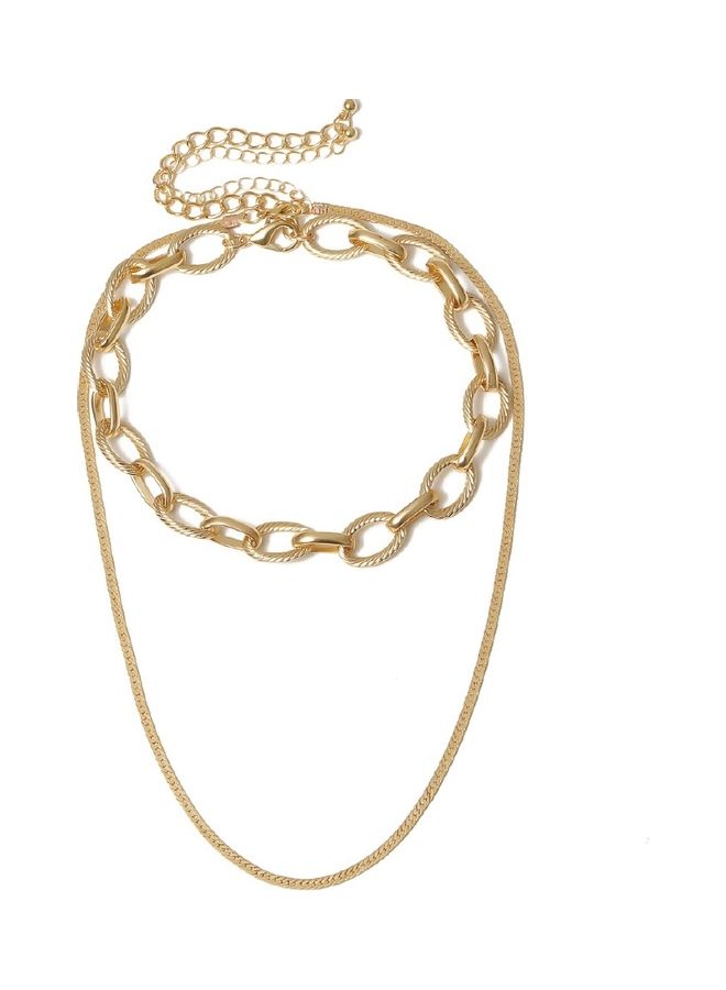 Chokers Layered Snake Chain Necklace - Image 1