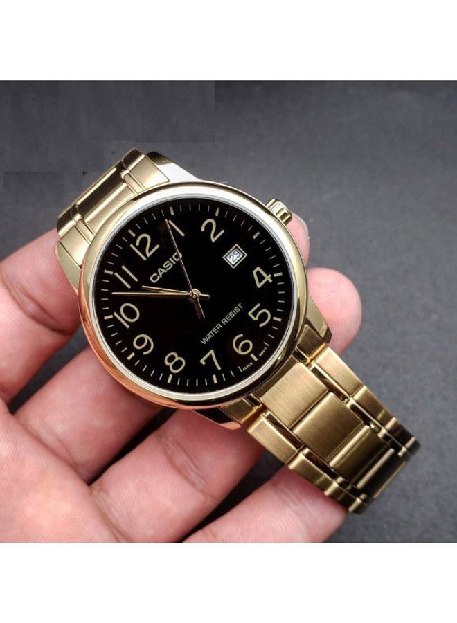 كاسيو ساعة يد رسمية بعقارب طراز MTP-V002G-1B - مقاس 25 مم - لون ذهبي للنساء - Image 5