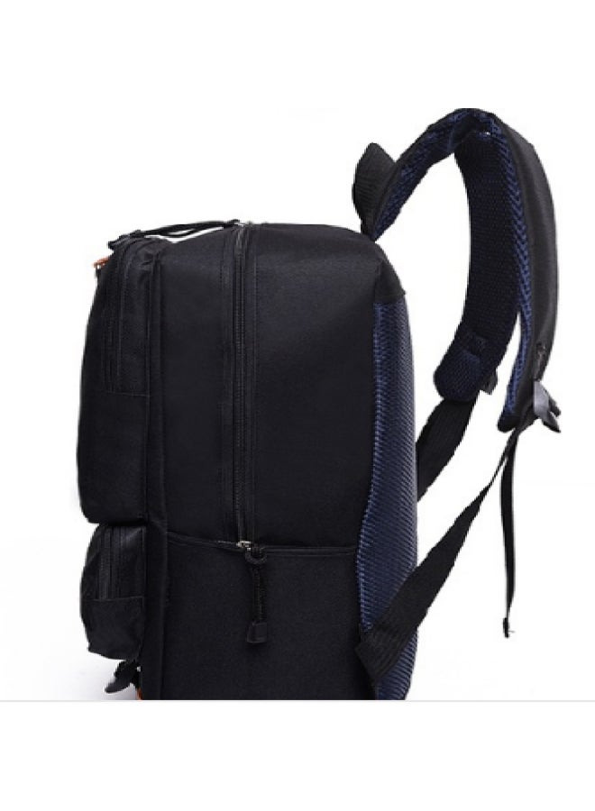 هالامودو حقيبة ظهر مدرسية ذات طباعة أسود/بني - Image 2