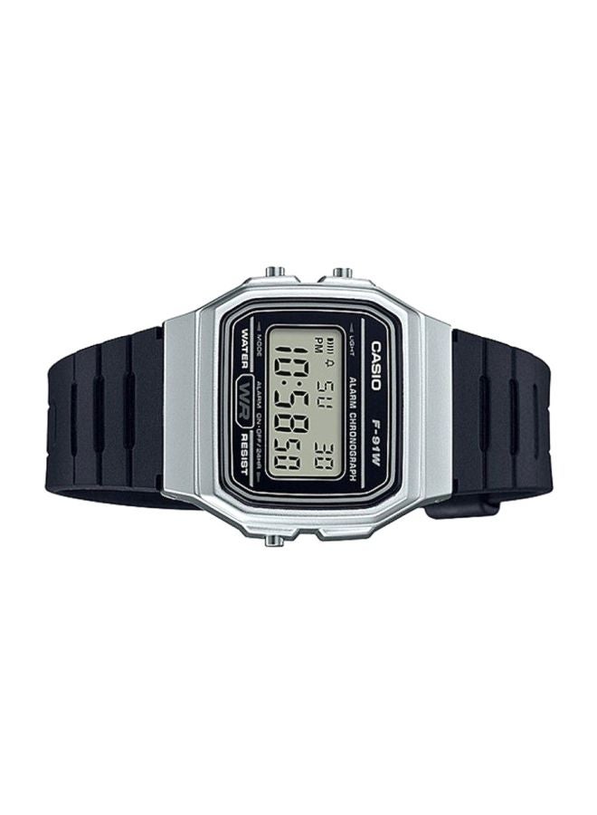 كاسيو ساعة يد رقمية كلاسيكية طراز F-91WM-7A - قياس 35 مم - لون أسود للرجال - Image 5