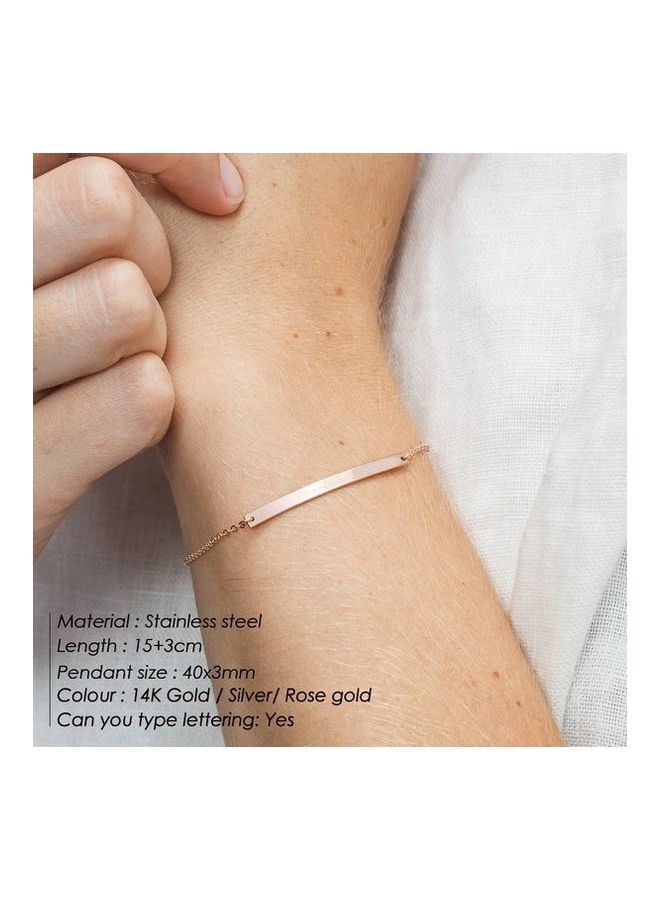 Women's Bar Modelling Simple Bracelet - Image 3